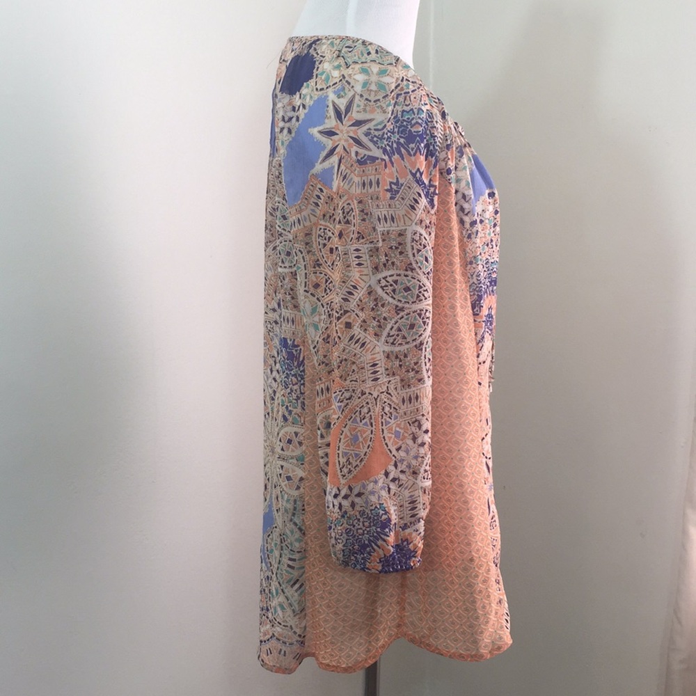 Anthropologie Roselle Printed Peasant Tunic - Picture 4 of 8